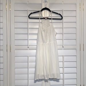 Sheer white summer dress.